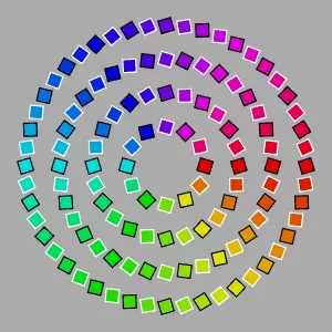 Pinna (2002) illusion with colors