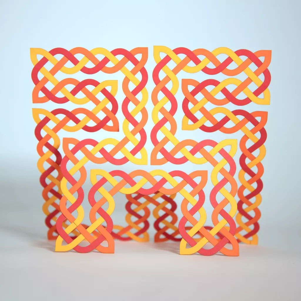 A Celtic Hilbert curve... chair. (Photo: Edmund Harriss)