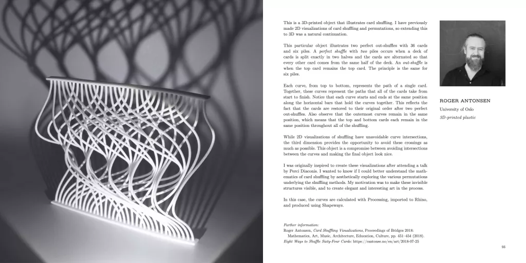 3D-printed Card Shuffling and Permutations, Illustrating Mathematics, AMS (2020)